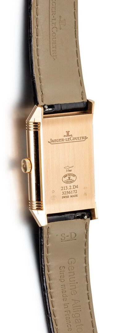 JAEGER-LECOULTRE | REVERSO, A PINK GOLD DUAL TIME ZONE REVERSIBLE WRISTWATCH WITH DAY AND NIGHT INDICATION, CIRCA 2019