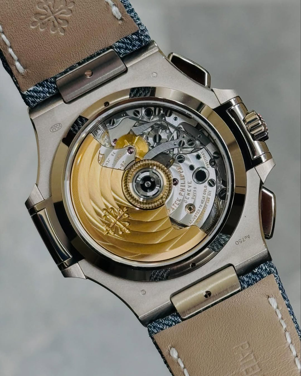 Patek Philippe Nautilus Master Grade 5980 Flyback Chronograph Blue Gray Dial