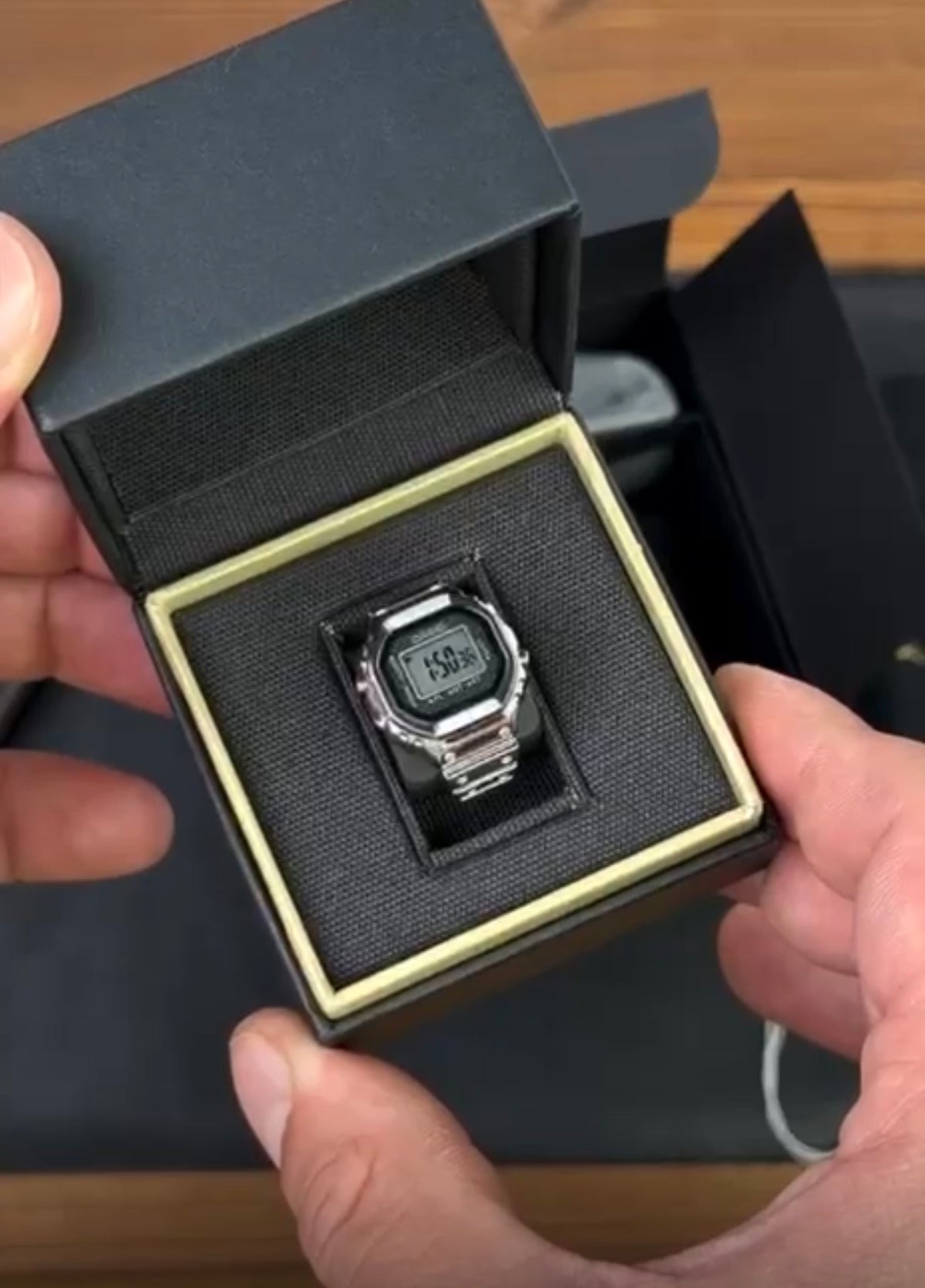 Casio 50th Anniversary Ring Watch metal Waterproof world time LED CRW-001-1
