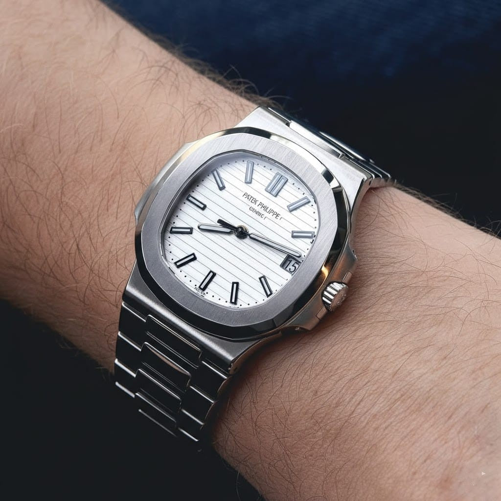 Silver-Patek Philippe Nautilus-Geneve