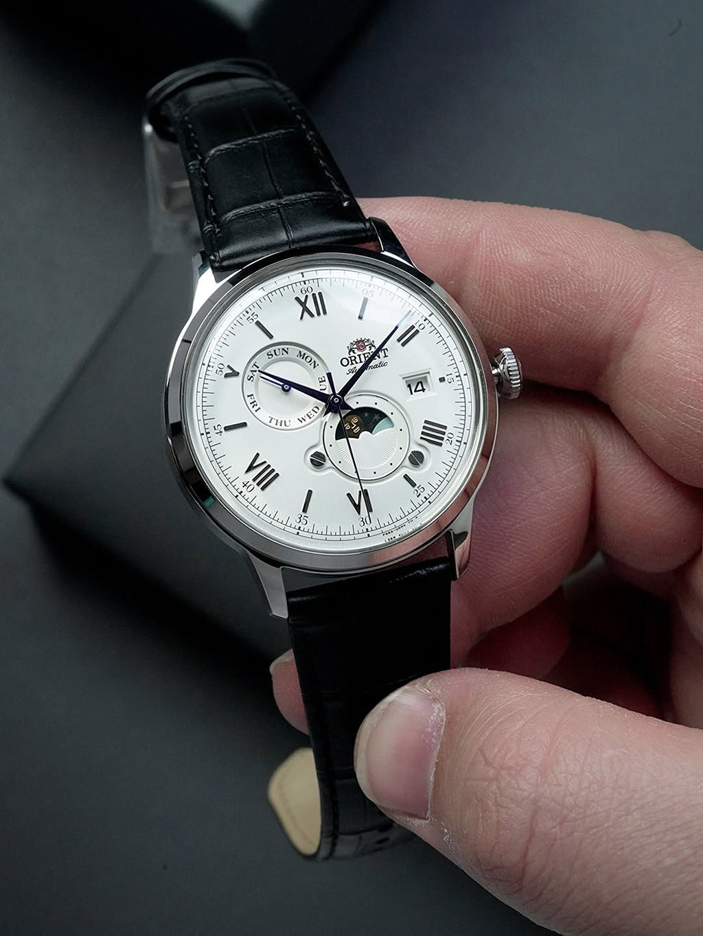 Orient Sun & Moon White Dial Automatic 42mm