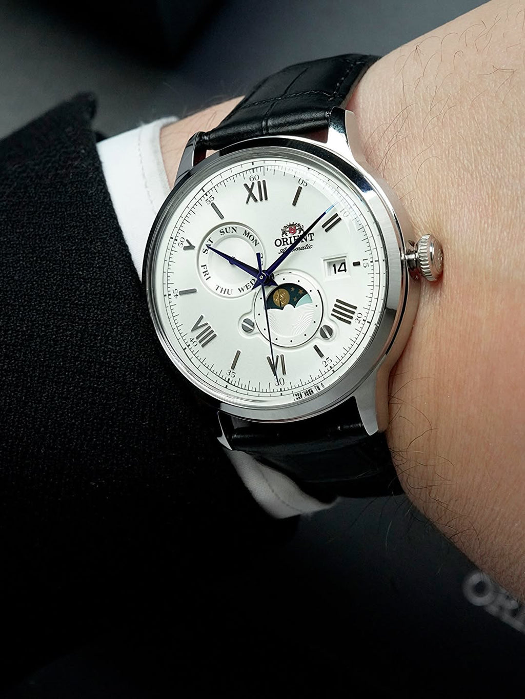 Orient Sun & Moon White Dial Automatic 42mm