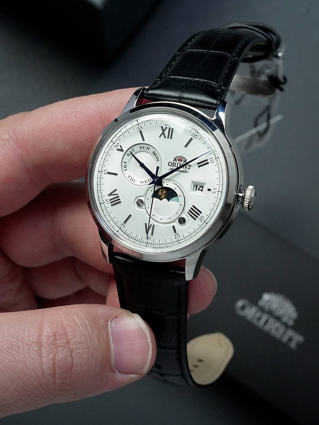 Orient Sun & Moon White Dial Automatic 42mm