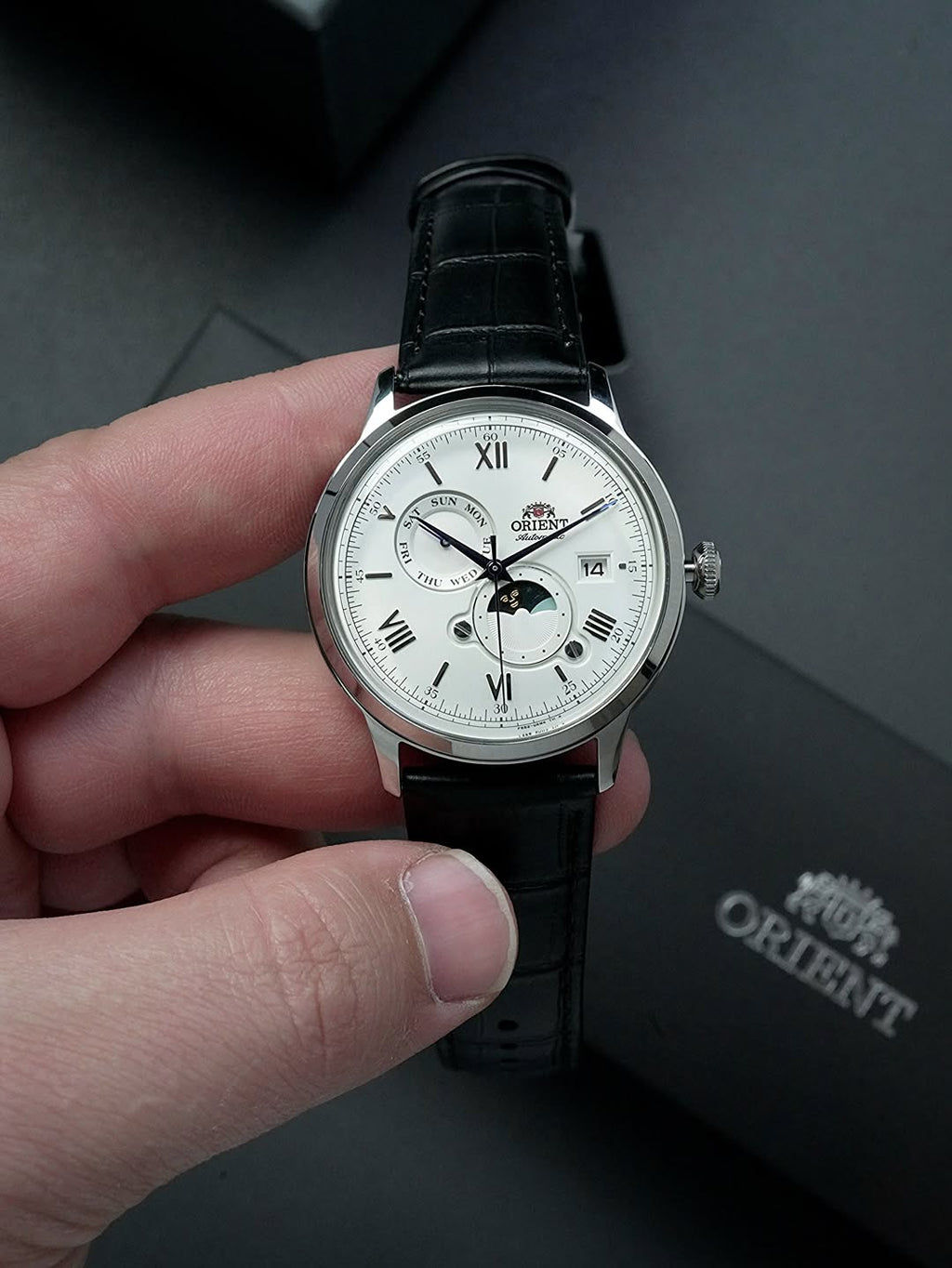 Orient Sun & Moon White Dial Automatic 42mm