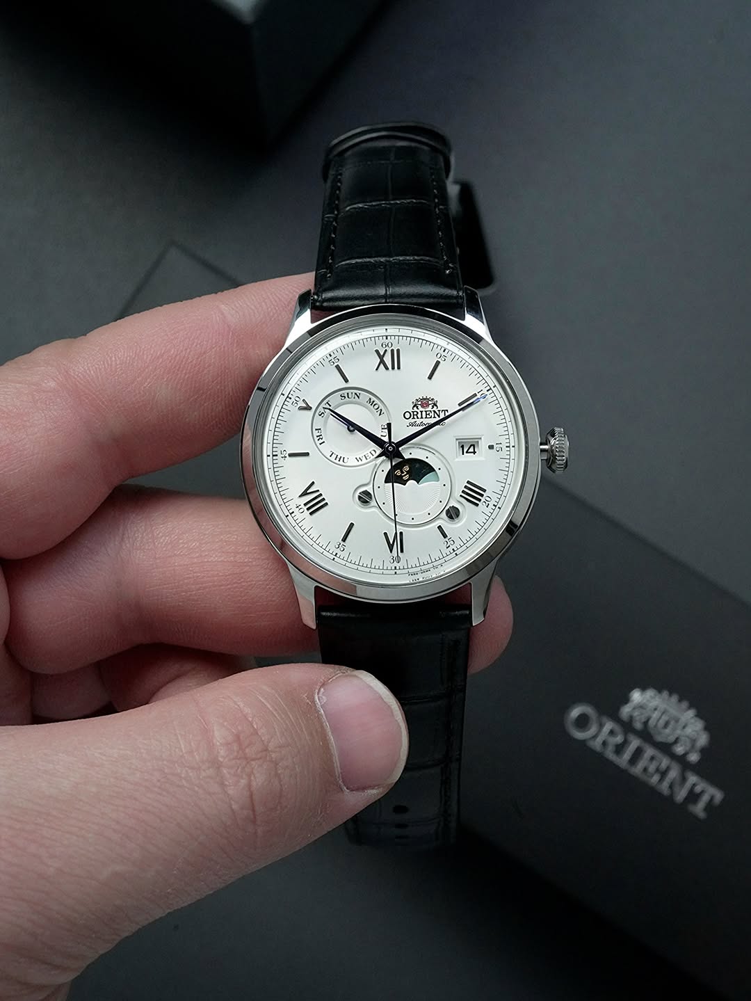 Orient Sun & Moon White Dial Automatic 42mm